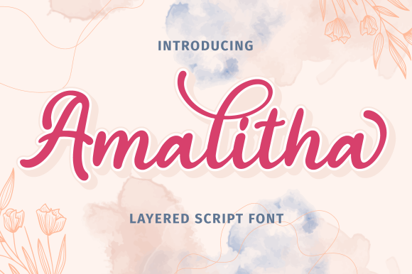 Amalitha: A Handwritten Font for Luxurious Branding