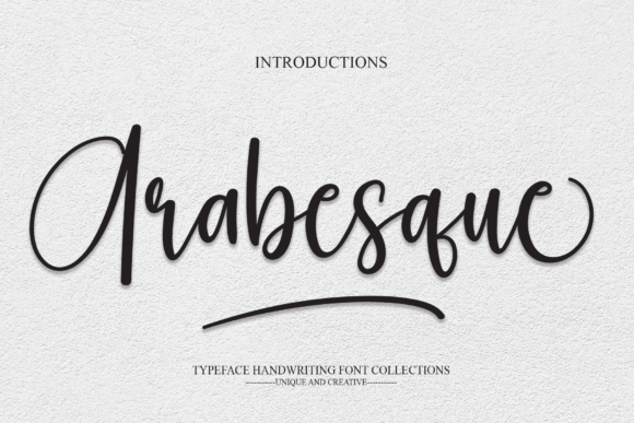 Arabesque: A Stylish Script Font for Your Brand