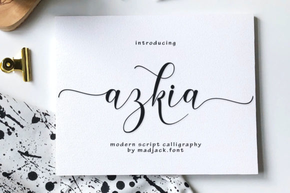 Azkia: The Elegant Script Font for Modern Marketers
