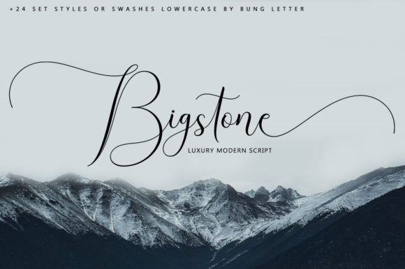 Bigstone: The Charming Script Font for Makers and Sellers