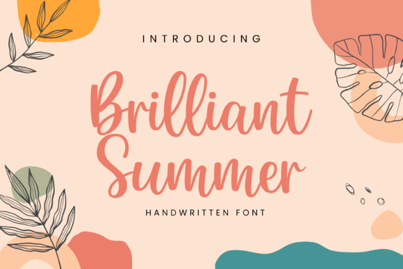 Brilliant Summer: A Charming Handwritten Font for Makers