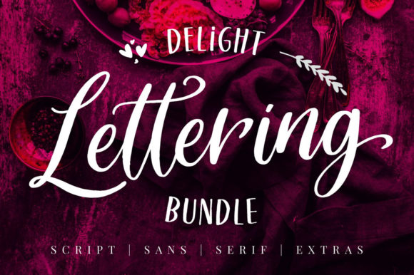 Delight Lettering: A Modern Calligraphy Font for Engaging Campaigns