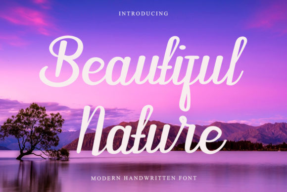 Discover Beautiful Nature: A Font for Elegant Design