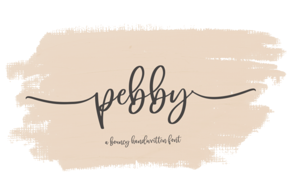 Discover Pebby: A Charming Handwritten Font for Editorial Design