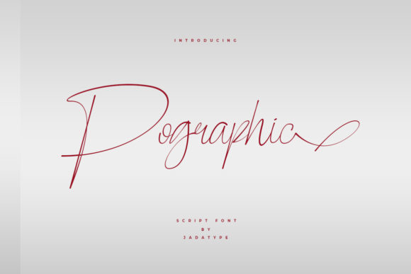 Discover the Elegance of Pographic: A Handwritten Font for Editorial Design