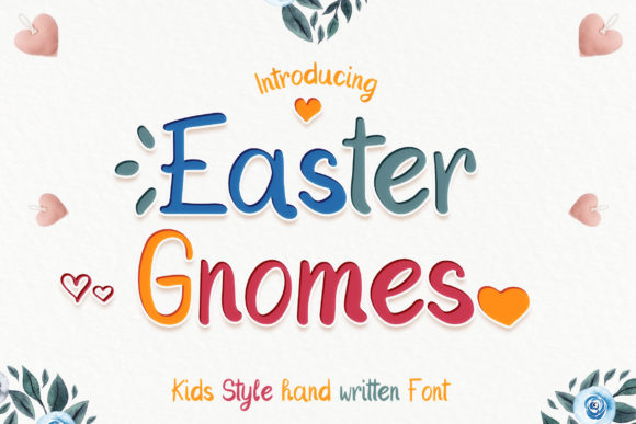 Easter Gnomes: A Joyful Handwritten Font for Editorial Design