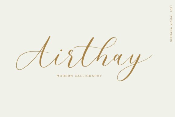 Elevate Your Brand with Airthay: The Elegant Script Font