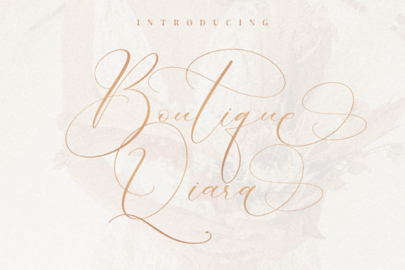 Elevate Your Brand with Boutique Qiara: A Graceful Script Font