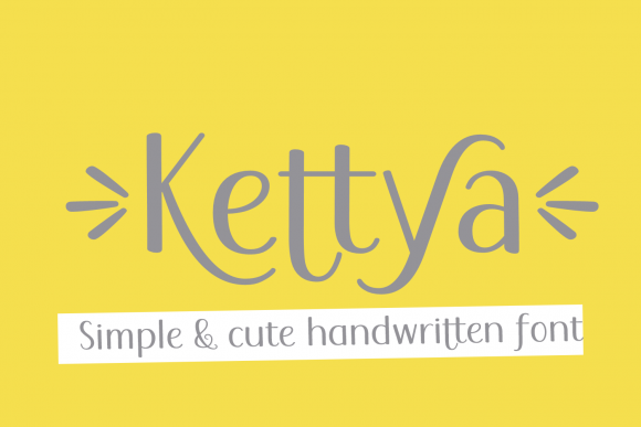 Enhance Your Brand with Kettya: A Charming Handwritten Font