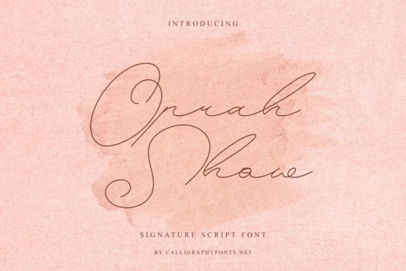 Enhance Your Craft with the Elegant Oprah Show Font
