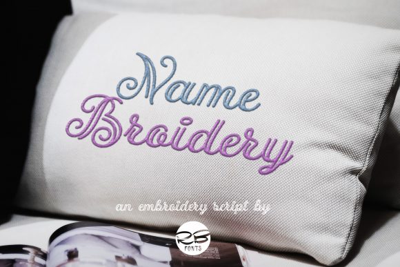 Explore Name Broidery: A Dazzling Script Font for Your Brand