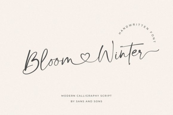 Exploring Bloom Winter: A Font for Elegant Branding