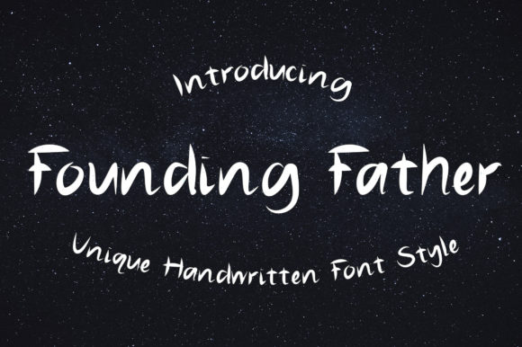 Founding Father: A Chic Handwritten Font for Creative Branding