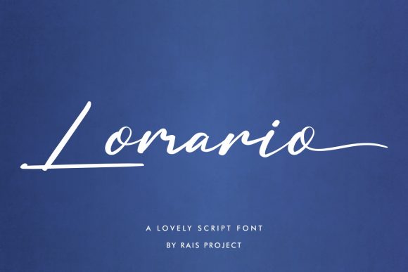 Lomario: A Script Font with Modern Elegance
