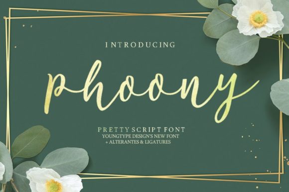 Phoony: A Hand-Brushed Font for Bold and Engaging Visuals