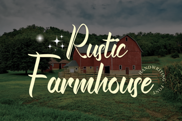 Rustic Farmhouse: A Perfect Script Font for Crafters