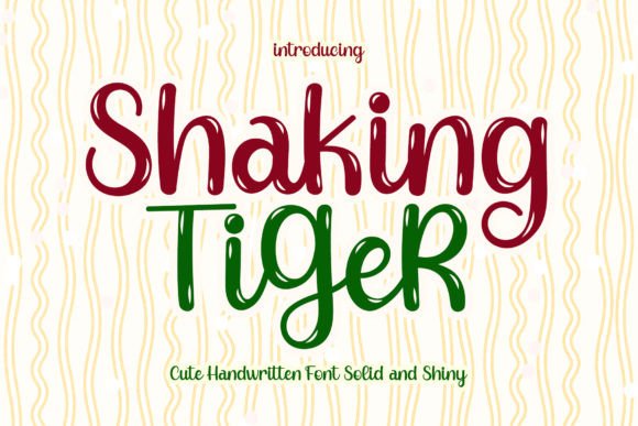 Shaking Tiger: A Playful Handwritten Font for Creative Projects