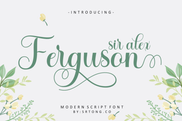 Sir Alex Ferguson: A Romantic Script Font for Crafters