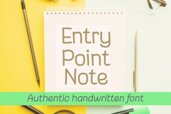 Transform Your Brand with Entry Point Note Font