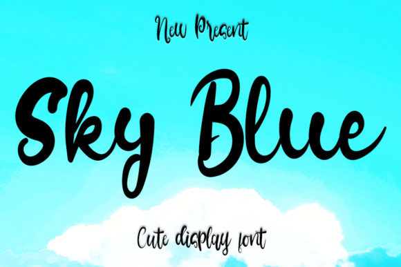 Transform Your Brand with Sky Blue: A Charming Script Font