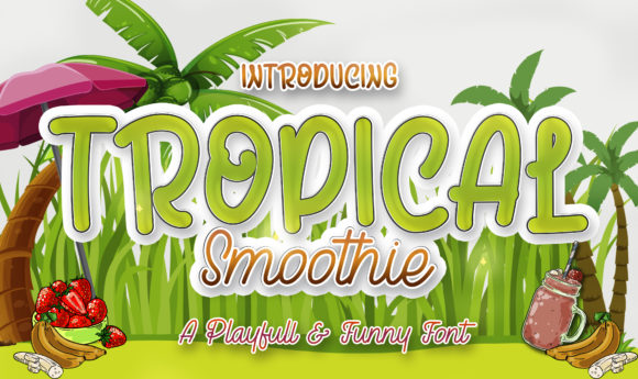 Tropical Smoothie: A Handwritten Font for Engaging Visuals