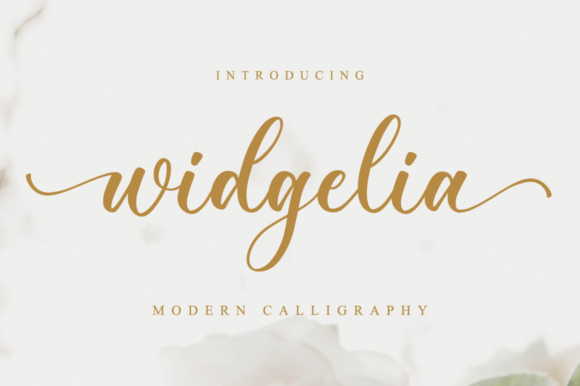 Widgelia: A Handwritten Font for Editorial Elegance